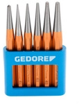 GEDORE Splintentreiber, 6-teilig im PVC-Halter - goldfarben