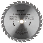 WOLFCRAFT Kreiss&auml;geblatt &raquo;Gr&uuml;n&laquo;, &Oslash;: 190 mm, 30 Z&auml;hne, Hartmetall - silberfarben