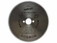 WOLFCRAFT Kreissägeblatt, Ø: 140 mm, 100 Zähne, Chrom-Vanadium-Stahl -