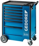 GEDORE Werkzeugwagen, mit 7 Schubladen - blau