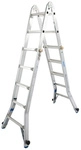 KRAUSE Teleskopleiter &raquo;STABILO&laquo;, 20 Sprossen, Aluminium - silberfarben