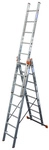 KRAUSE Vielzweckleiter &raquo;MONTO Tribilo&laquo;, 24 Sprossen, Aluminium - silberfarben