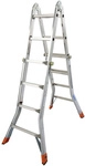 KRAUSE Teleskopleiter &raquo;MONTO TeleMatic&laquo;, 16 Sprossen, Aluminium - silberfarben