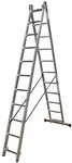 KRAUSE Mehrzweckleiter &raquo;CORDA&laquo;, 22 Sprossen, Aluminium - silberfarben