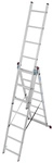 KRAUSE Vielzweckleiter &raquo;CORDA&laquo;, 21 Sprossen, Aluminium - silberfarben