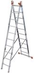 KRAUSE Vielzweckleiter &raquo;MONTO Tribilo&laquo;, 30 Sprossen, Aluminium - silberfarben