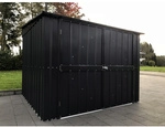 Globel Fahrradgarage &raquo;Family&laquo;, Stahl, Pultdach, 3,79 m&sup2;, BxT: 211 x 200 cm,