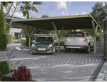 WEKA Carport &raquo;Y&laquo;, Au&szlig;enma&szlig; BxT: 588 x 362 cm, gr&uuml;n - braun