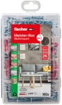 FISCHER D&uuml;bel Box, MeisterBox, Nylon, 1 St&uuml;ck, 4,5-6 x 30-40 mm - grau