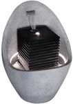 DOBAR Gartenbrunnen, in Ei-Form, BxHxL: 46,5 x 63,5 x 46,5 cm, Polyresin - grau