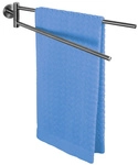 WENKO Handtuchhalter &raquo;Bosio&laquo;, Edelstahl, Edelstahlfarben - silberfarben