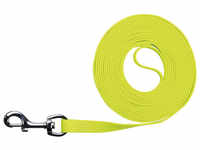 TRIXIE Hundeleine, Easy Life, 5 m/17 mm, PVC | Gurtband, Neongelb