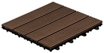 HOME DELUXE Holzfliesen &raquo;BAVARO&laquo;, 30 x 30 x 2,2 cm, 9 m&sup2; - braun