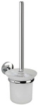 WENKO Wand-WC-Garnitur &raquo;Cuba&laquo;, Zinkdruckguss/Glas, chromfarben - silberfarben