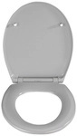 WENKO WC-Sitz &raquo;Samos&laquo;, Duroplast, oval, mit Softclose-Funktion - grau