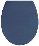 WENKO WC-Sitz &raquo;Samos&laquo;, Duroplast, oval, mit Softclose-Funktion - blau