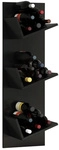 VCM Weinregal &raquo;Vinosi&laquo;, BxHxL: 25,6 x 106,5 x 33 cm, Holzwerkstoff - schwarz