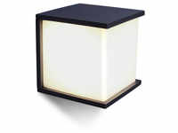 LUTEC LED-Wandleuchte, HxB: 16,5 x 16,5 cm, 40 W - grau