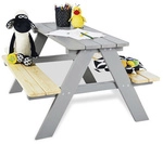 Pinolino Kindersitzgarnitur &raquo;Nicki&laquo;, HxBxL: 50 x 79 x 90 cm, Nadelholz - grau