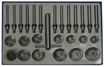 BGS Technic KFZ Spezialwerkzeuge, Ventilsitzfr&auml;ser-Satz 30 - 60 mm , 27tlg. - bunt