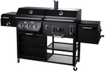 EL FUEGO Gasgrill &raquo;Arizona&laquo;, 4 Brenner, mit Holzkohle- und Smokerfunktion, schwarz