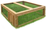 HABAU Freilaufgehege &raquo;Gro&szlig;&laquo;, braun, Tannenholz, BxHxT: 98 x 40 x 98 cm
