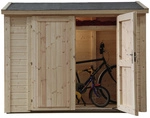 WOLFF FINNHAUS Gartenhaus &raquo;Premium&laquo;, Holz, BxHxT: 260 x 178 x 84 cm...