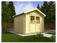 WEKA Gartenhaus »132 A Gr.2«, Holz, BxHxT: 300 x 251 x 250 cm (Außenmaße) - beige