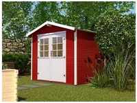 WEKA Gartenhaus »218 Gr.4«, Holz, BxHxT: 301 x 234 x 295 cm (Außenmaße) - rot