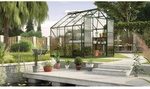 VITAVIA Gew&auml;chshaus &raquo;Uranus 6700&laquo;, 6,7 m&sup2;, Aluminium/Glas, winterfest - gruen