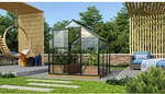 VITAVIA Gew&auml;chshaus &raquo;Venus&laquo;, 3,8 m&sup2;, Aluminium/Glas, winterfest - gruen