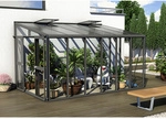 VITAVIA Gew&auml;chshaus &raquo;Helena&laquo;, 10,2 m&sup2;, Aluminium/Glas, winterfest - grau