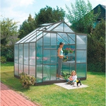 VITAVIA Gew&auml;chshaus &raquo;Mars&laquo;, B x L x H: 257 x 258 x 231,8 cm - grau