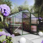 KGT Gew&auml;chshaus &raquo;Rose&laquo;, 10 m&sup2;, Kunststoff/Aluminium, winterfest - gruen