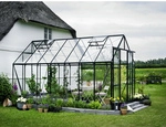 HALLS Gew&auml;chshaus &raquo;Magnum 148&laquo;, BxT: 257 x 446 cm, 3 mm Sicherheitsglas - gruen