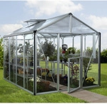 VITAVIA Gew&auml;chshaus &raquo;Zeus&laquo;, 8,1 m&sup2;, Aluminium/Glas, winterfest - silberfarben