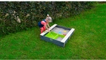EXIT Toys Sandkasten, BxL: 77 cm x 94 cm, Zedernholz grau