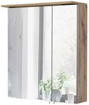 SCHILDMEYER Spiegelschrank &raquo;Milan&laquo;, BxHxT: 60 x 71 x 16 cm, 2-t&uuml;rig, eiche - braun