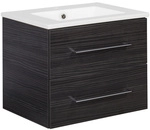 FACKELMANN Badm&ouml;bel-Set &raquo;b.perfekt&laquo;, Dark-Oak, BxHxT: 62,2x50,9x48 cm - grau