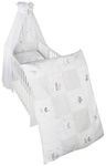 roba Kinderbettgarnitur &raquo;Fox + Bunny&laquo;, Baumwolle, wei&szlig; - weiss