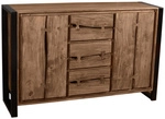 SIT Sideboard &raquo;NATURAL EDGE&laquo;, natur/schwarz, akazienholz/metall - beige