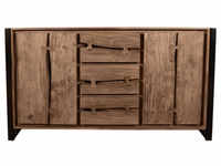 SIT Sideboard »NATURAL EDGE«, natur/schwarz, akazienholz/metall - beige