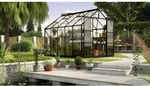 VITAVIA Gew&auml;chshaus &raquo;Uranus 8300&laquo;, 8,3 m&sup2;, Aluminium/Glas, winterfest - schwarz