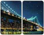 WENKO Abdeckplatte &raquo;Brooklyn Bridge&laquo;, BxHxT: 3 x 1,8 x 52 cm, Glas/Thermoplaste,
