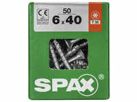 SPAX Universalschraube, T-STAR plus, 50 Stk., 6 x 40 mm - silberfarben