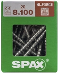 SPAX Holzbauschraube, 8 mm, Stahl, 20 Stk., HI.FORCE 8x100 XL - silberfarben