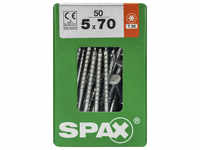 SPAX Universalschraube, 5 mm, Stahl, 50 Stk., TRX 5x70 L - silberfarben