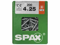 SPAX Universalschraube, 4 mm, Stahl, 200 Stk., TRX 4x25 L - silberfarben