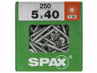 SPAX Universalschraube, 5 mm, Stahl, 250 Stk., TRX 5x40 XXL - silberfarben
