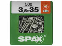 SPAX Universalschraube, 3,5 mm, Stahl, 500 Stk., TRX 3,5x35 XXL - silberfarben